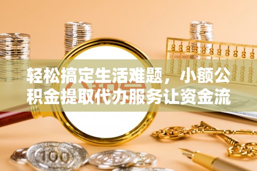合肥轻松搞定生活难题，小额公积金提取代办服务让资金流转更便捷