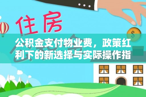 合肥公积金支付物业费，政策红利下的新选择与实际操作指南