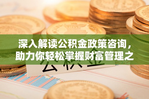 合肥深入解读公积金政策咨询，助力你轻松掌握财富管理之道