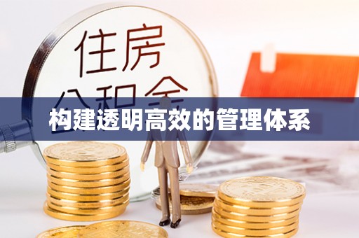 合肥构建透明高效的管理体系