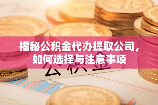 合肥揭秘公积金代办提取公司，如何选择与注意事项