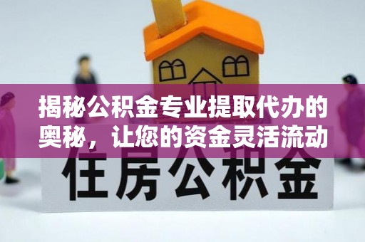 合肥揭秘公积金专业提取代办的奥秘，让您的资金灵活流动