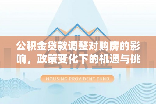 合肥公积金贷款调整对购房的影响，政策变化下的机遇与挑战