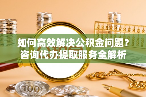 合肥如何高效解决公积金问题？咨询代办提取服务全解析